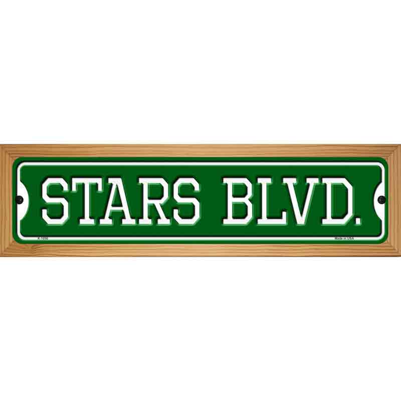 Stars Blvd Novelty Metal Street Sign 19" x 5.5" (WB-K)