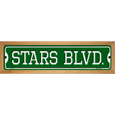 Stars Blvd Novelty Metal Street Sign 19" x 5.5" (WB-K)