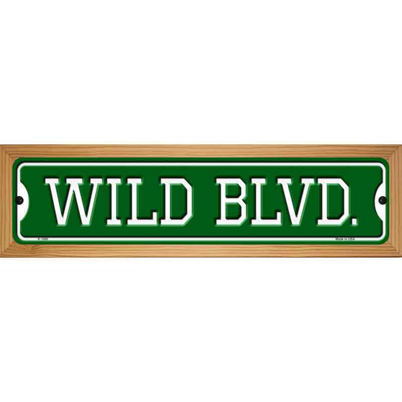 Wild Blvd Novelty Metal Street Sign 19" x 5.5" (WB-K)