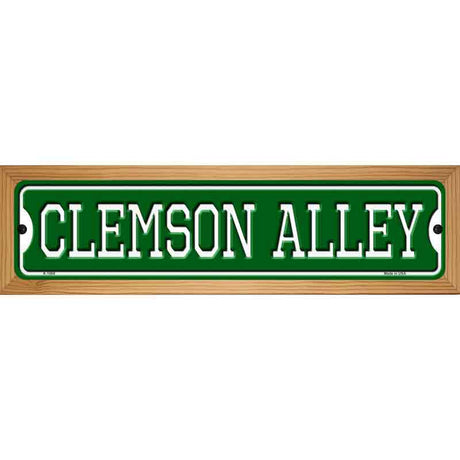 Clemson Alley Novelty Metal Street Sign 19" x 5.5" (WB-K)