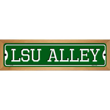 LSU Alley Novelty Metal Street Sign 19" x 5.5" (WB-K)