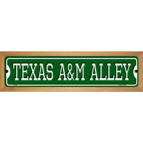 Texas A&M Alley Novelty Metal Street Sign 19" x 5.5" (WB-K)