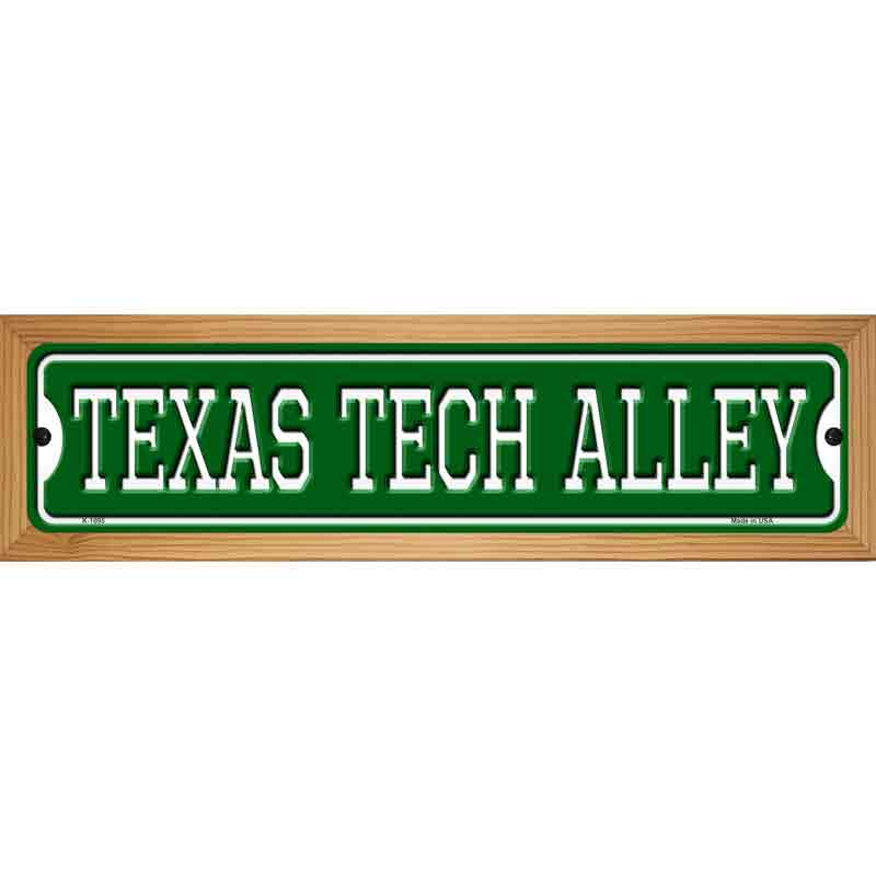 Texas Tech Alley Novelty Metal Street Sign 19" x 5.5" (WB-K)