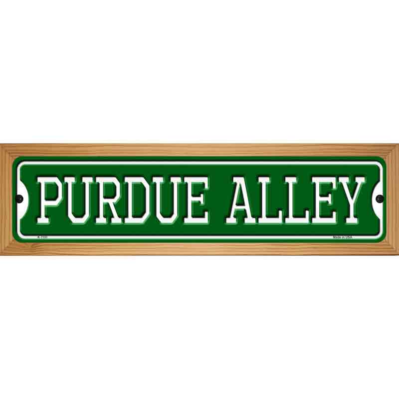 Purdue Alley Novelty Metal Street Sign 19" x 5.5" (WB-K)