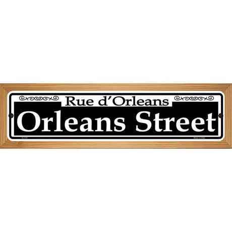 Orleans Street Novelty Metal Street Sign 19" x 5.5" (WB-K)