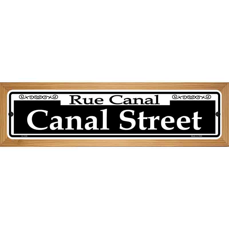 Canal Street Novelty Metal Street Sign 19" x 5.5" (WB-K)