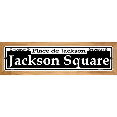 Jackson Square Novelty Metal Street Sign 19" x 5.5" (WB-K)