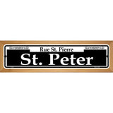 St. Peter Novelty Metal Street Sign 19" x 5.5" (WB-K)