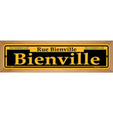 Bienville Yellow Novelty Metal Street Sign 19" x 5.5" (WB-K)