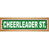 Cheerleader St. Novelty Metal Street Sign 19" x 5.5" (WB-K)