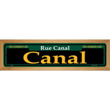 Canal Green Novelty Metal Street Sign 19" x 5.5" (WB-K)