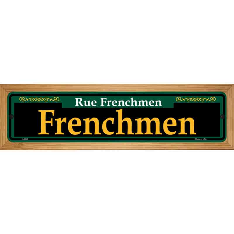 Frenchmen Green Novelty Metal Street Sign 19" x 5.5" (WB-K)