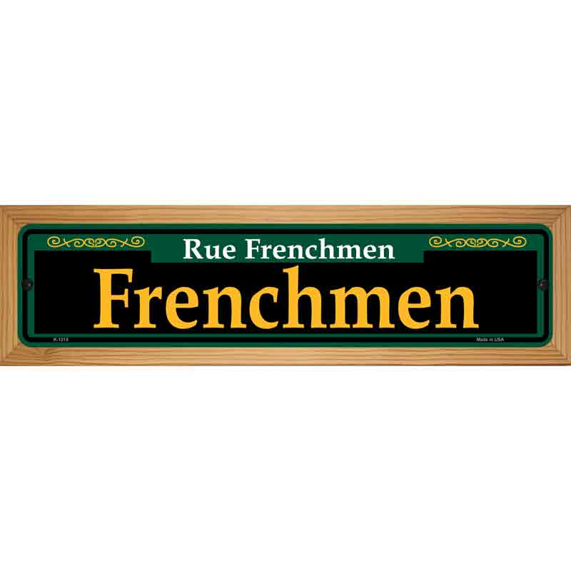 Frenchmen Green Novelty Metal Street Sign 19" x 5.5" (WB-K)