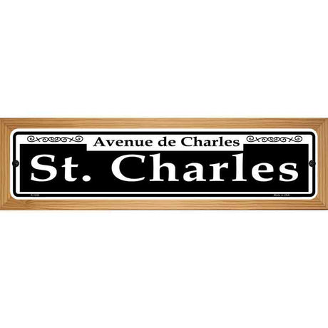 St. Charles Novelty Metal Street Sign 19" x 5.5" (WB-K)