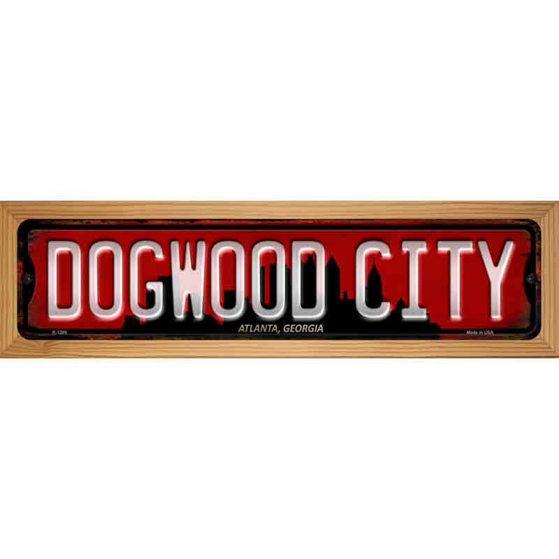 Atlanta Georgia Dogwood City Novelty Metal Street Sign 19" x 5.5" (WB-K)