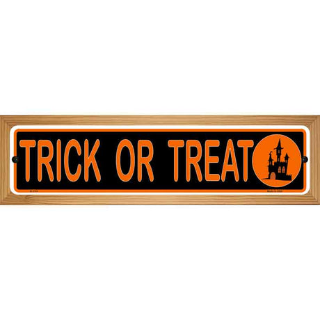 Trick Or Treat Novelty Metal Street Sign 19" x 5.5" (WB-K)