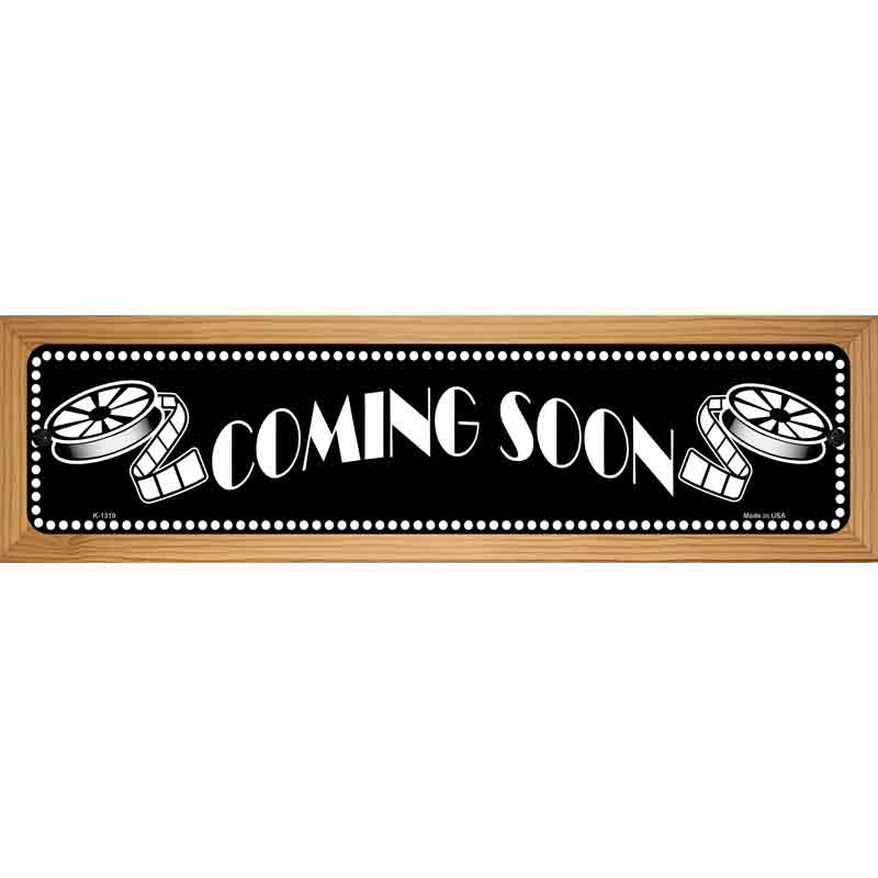 Coming Soon Home Theater Novelty Metal Street Sign 19" x 5.5" (WB-K)