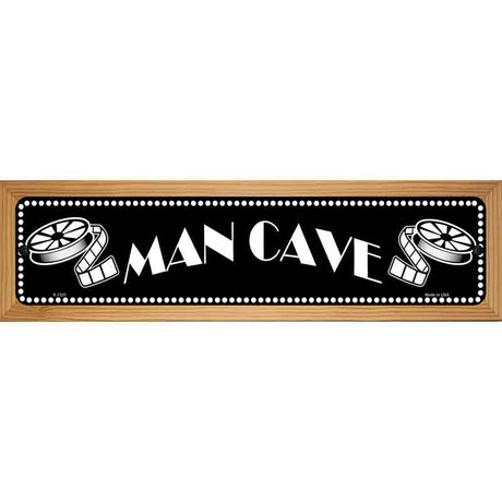 Man Cave Home Theater Novelty Metal Street Sign 19" x 5.5" (WB-K)