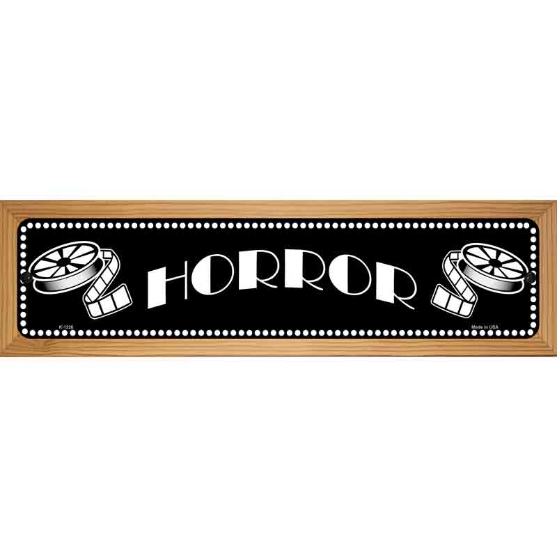 Horror Home Theater Novelty Metal Street Sign 19" x 5.5" (WB-K)