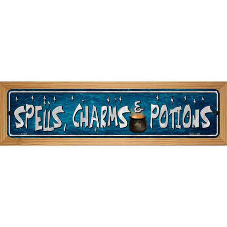 Spells Charms Potion Novelty Metal Street Sign 19" x 5.5" (WB-K)