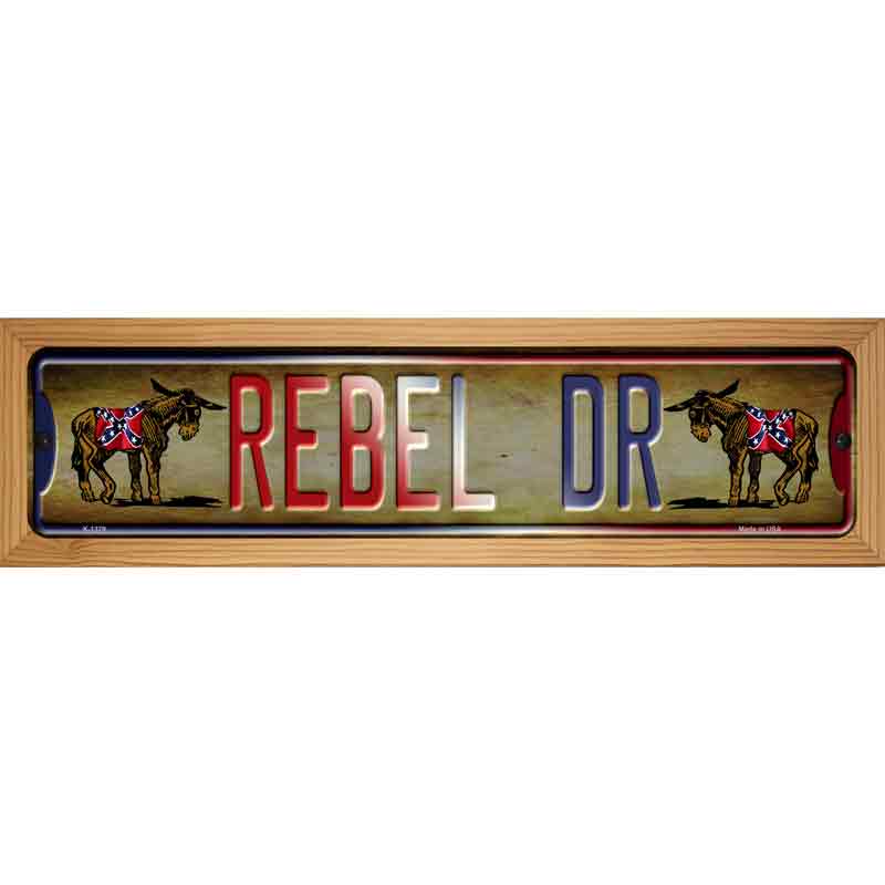 Rebel Drive Novelty Metal Street Sign 19" x 5.5" (WB-K)