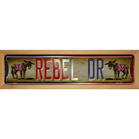 Rebel Drive Novelty Metal Street Sign 19" x 5.5" (WB-K)