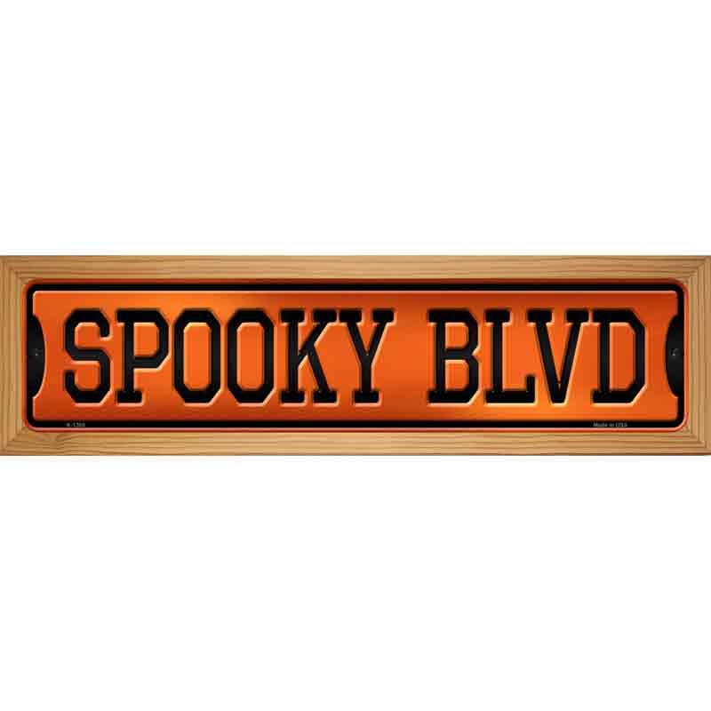 Spooky Blvd Novelty Metal Street Sign 19" x 5.5" (WB-K)