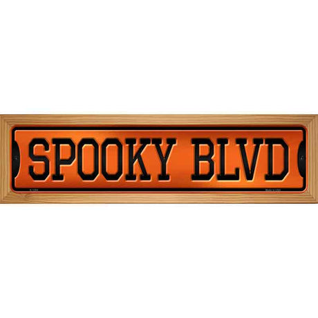 Spooky Blvd Novelty Metal Street Sign 19" x 5.5" (WB-K)