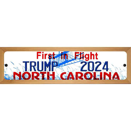 North Carolina Trump 2024 Novelty Metal Street Sign 19" x 5.5" (WB-K)