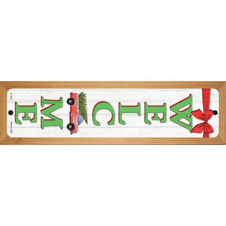 Winter Welcome Novelty Metal Street Sign 19" x 5.5" (WB-K)