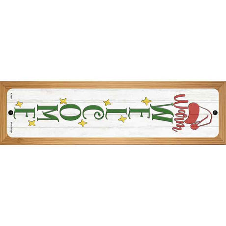 Warm Welcome White Novelty Metal Street Sign 19" x 5.5" (WB-K)