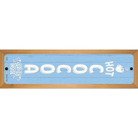 Hot Cocoa Blue Novelty Metal Street Sign 19" x 5.5" (WB-K)