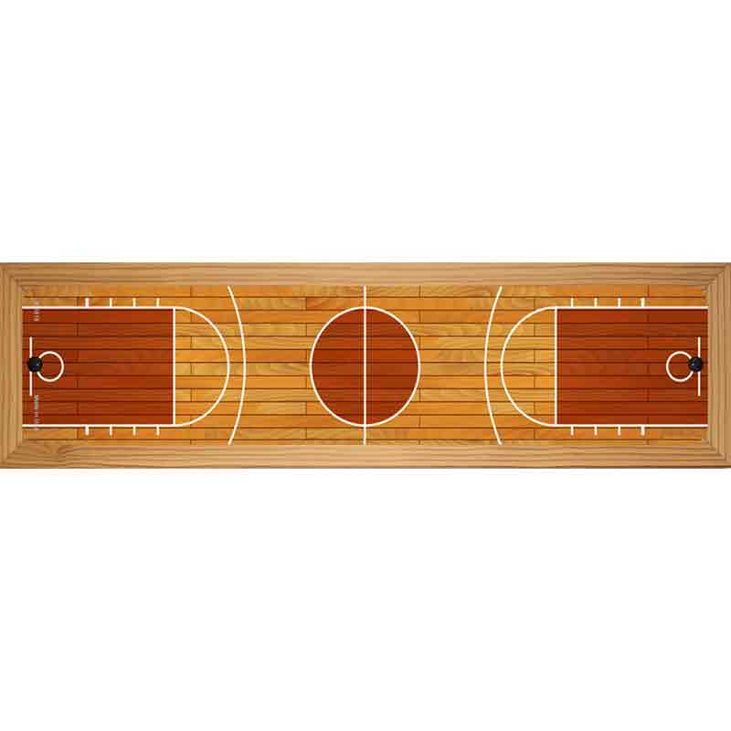 Basketball Court Novelty Metal Street Sign 19" x 5.5" (WB-K)