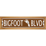 Bigfoot Blvd Novelty Metal Street Sign 19" x 5.5" (WB-K)