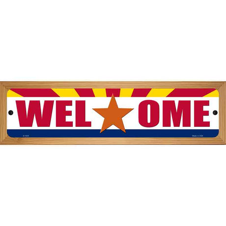 Welcome Arizona Novelty Metal Street Sign 19" x 5.5" (WB-K)