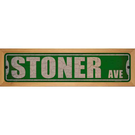 Stoner Ave Novelty Metal Street Sign 19" x 5.5" (WB-K)