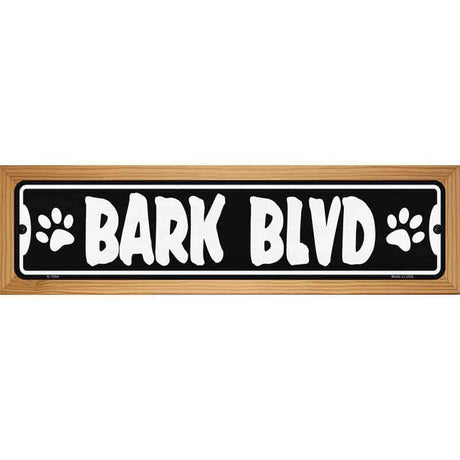 Bark Blvd Novelty Metal Street Sign 19" x 5.5" (WB-K)