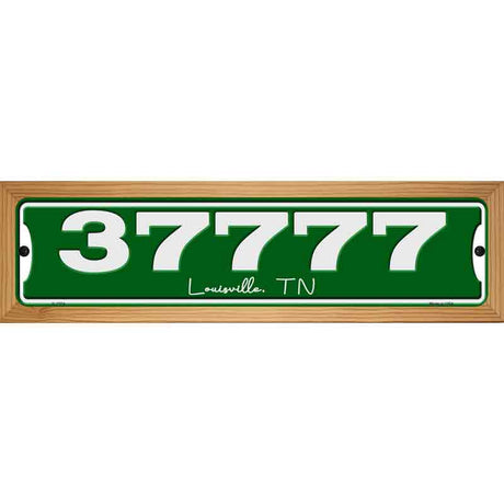 Customizable Zip Code | City and State Novelty Metal Street Sign 19" x 5.5" (WB-K)