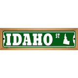 Idaho St Silhouette Novelty Metal Street Sign 19" x 5.5" (WB-K)