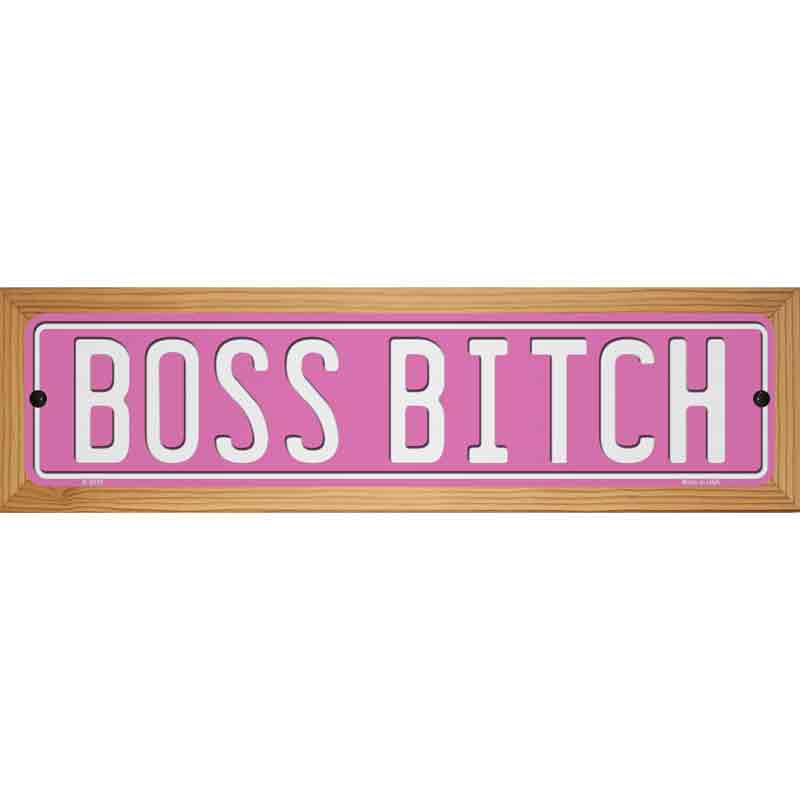 Boss Bitch Novelty Metal Street Sign K-2038 | Smart Blonde