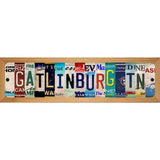 Gatlinburg TN Strips Novelty Metal Street Sign 19" x 5.5" (WB-K)