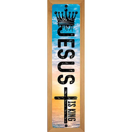 Jesus Is King Novelty Metal Street Sign K-2088