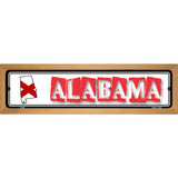 Alabama State Outline Novelty Metal Vanity Street Sign 19" x 5.5" (WB-K)