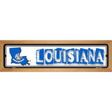 Louisiana State Outline Novelty Metal Vanity Street Sign 19" x 5.5" (WB-K)