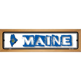 Maine State Outline Novelty Metal Vanity Street Sign 19" x 5.5" (WB-K)