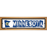 Minnesota State Outline Novelty Metal Vanity Street Sign 19" x 5.5" (WB-K)