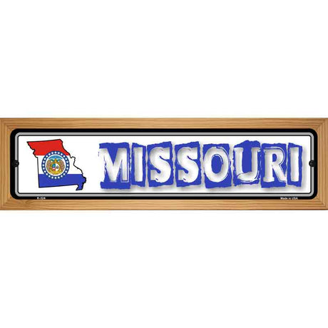 Missouri State Outline Novelty Metal Vanity Street Sign 19" x 5.5" (WB-K)