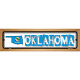 Oklahoma State Outline Novelty Metal Vanity Street Sign 19" x 5.5" (WB-K)