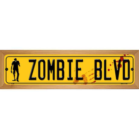 Zombie Blvd Metal Novelty Street Sign 19" x 5.5" (WB-K)