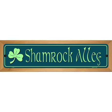 Irish Shamrock Alley Metal Novelty Street Sign 19" x 5.5" (WB-K)